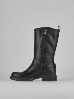 Clearance Stivali tacco 2cm pelle Donna Stivali Tacco Basso