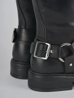 Clearance Stivali tacco 2cm pelle Donna Stivali Tacco Basso