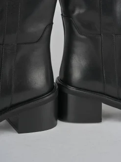 New Stivali tacco 5cm pelle Donna Stivali Tacco Alto