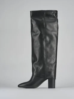 Outlet Stivali tacco 7cm pelle Donna Stivali Tacco Alto