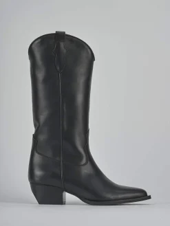 Clearance Stivali tacco 5cm pelle Donna Stivali Tacco Alto