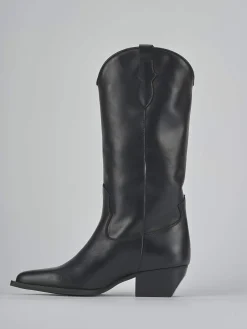 Clearance Stivali tacco 5cm pelle Donna Stivali Tacco Alto