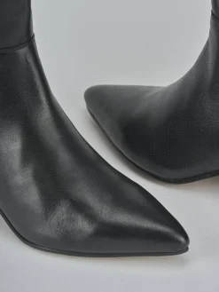 Stivali tacco 5cm pelle Donna Stivali Tacco Alto