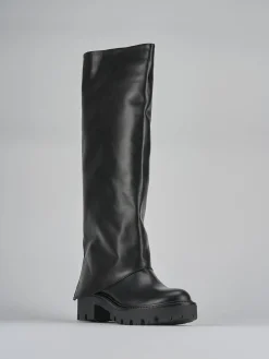 New Stivali tacco 3cm pelle Donna Stivali Tacco Basso