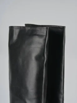 New Stivali tacco 3cm pelle Donna Stivali Tacco Basso