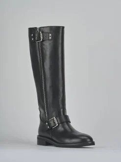 Online Stivali tacco 2cm pelle Donna Stivali Tacco Basso