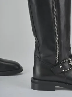 Online Stivali tacco 2cm pelle Donna Stivali Tacco Basso