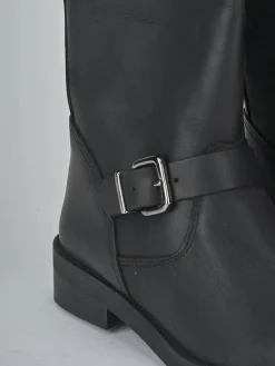 Discount Stivali tacco 3cm pelle Donna Stivali Tacco Basso