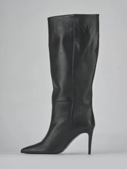 Sale Stivali tacco 7cm pelle Donna Stivali Tacco Alto