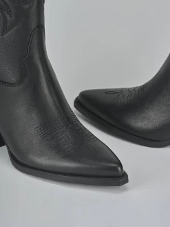 Stivali tacco 5cm pelle Donna Stivali Tacco Alto