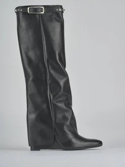 New Stivali tacco 9cm pelle Donna Stivali Tacco Alto