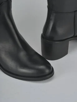 Hot Stivali tacco 5cm pelle Donna Stivali Tacco Alto