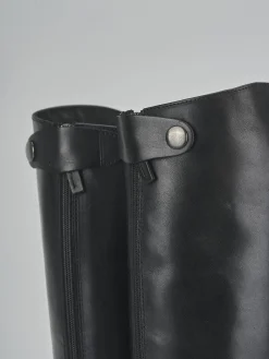 Hot Stivali tacco 5cm pelle Donna Stivali Tacco Alto