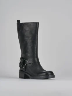 Clearance Stivali tacco 4cm pelle Donna Stivali Tacco Basso