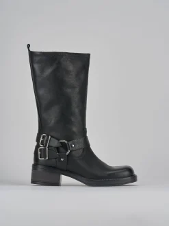 Clearance Stivali tacco 4cm pelle Donna Stivali Tacco Basso