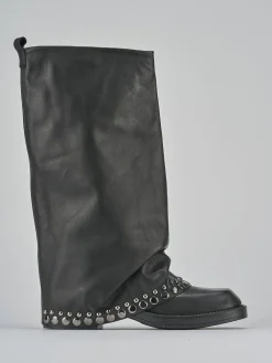 Clearance Stivali tacco 3cm pelle Donna Stivali Tacco Basso