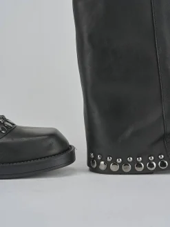 Clearance Stivali tacco 3cm pelle Donna Stivali Tacco Basso