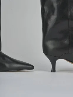 Clearance Stivali tacco 5cm pelle Donna Stivali Tacco Alto