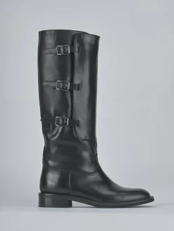 Discount Stivali tacco 3cm pelle Donna Stivali Tacco Basso