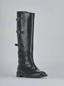 Discount Stivali tacco 3cm pelle Donna Stivali Tacco Basso