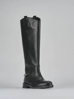 Clearance Stivali tacco 2cm pelle Donna Stivali Tacco Basso