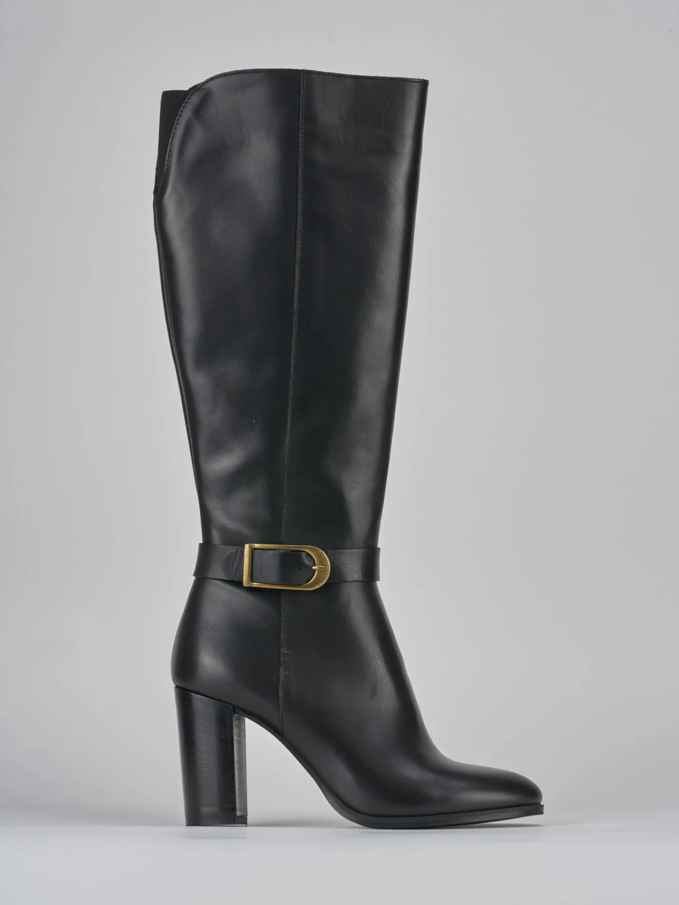 Stivali tacco 8cm pelle Donna Stivali Tacco Alto