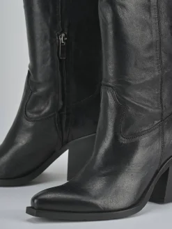 New Stivali tacco 7cm pelle Donna Stivali Tacco Alto