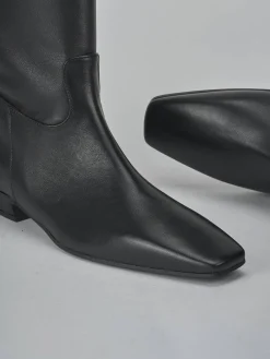 Clearance Stivali tacco 3cm pelle Donna Stivali Tacco Basso