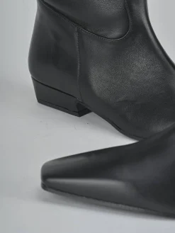 Clearance Stivali tacco 3cm pelle Donna Stivali Tacco Basso