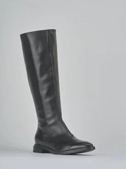 New Stivali tacco 2cm pelle Donna Stivali Tacco Basso