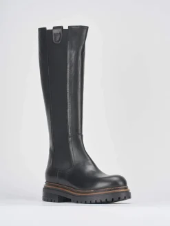 Sale Stivali tacco 2cm pelle Donna Stivali Tacco Basso