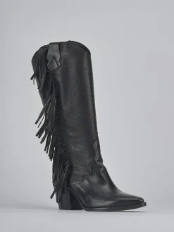 Stivali tacco 6cm pelle Donna Stivali Tacco Alto