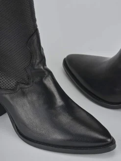 Stivali tacco 6cm pelle Donna Stivali Tacco Alto