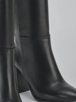 Discount Stivali tacco 9cm pelle Donna Stivali Tacco Alto