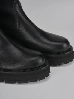 Hot Stivali tacco 2cm pelle Donna Stivali Tacco Basso