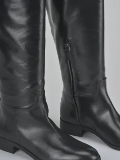 Discount Stivali tacco 3cm pelle Donna Stivali Tacco Basso