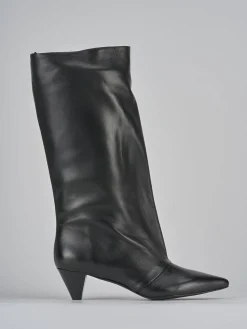 Stivali tacco 5cm pelle Donna Stivali Tacco Alto