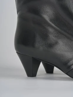 Stivali tacco 5cm pelle Donna Stivali Tacco Alto