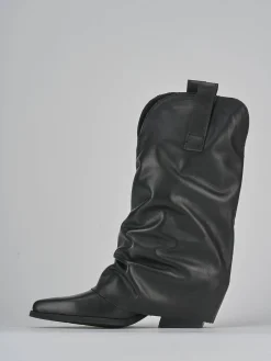 Discount Stivali tacco 5cm pelle Donna Stivali Tacco Alto