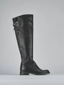 Clearance Stivali tacco 1cm pelle Donna Stivali Tacco Basso