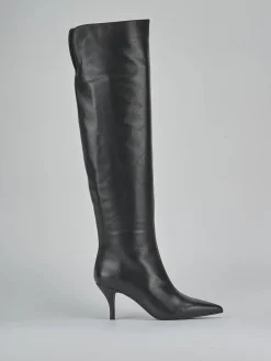 Sale Stivali tacco 7cm pelle Donna Stivali Tacco Alto