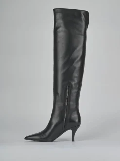 Sale Stivali tacco 7cm pelle Donna Stivali Tacco Alto