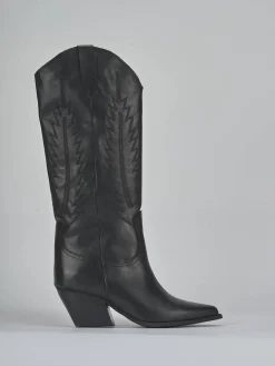 Stivali tacco 6cm pelle Donna Stivali Tacco Alto