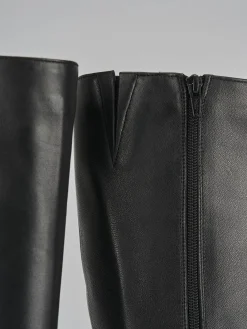 Online Stivali tacco 5cm pelle Donna Stivali Tacco Alto