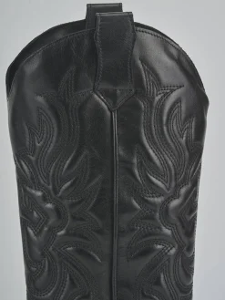 Outlet Stivali tacco 4cm pelle Donna Stivali Tacco Basso