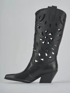 Stivali tacco 6cm pelle Donna Stivali Tacco Alto