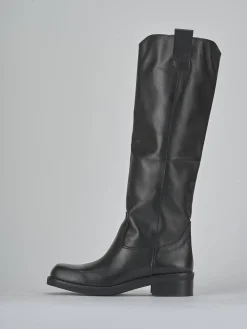 Sale Stivali tacco 4cm pelle Donna Stivali Tacco Basso