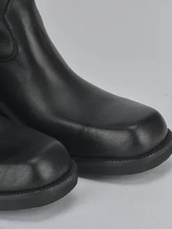 Sale Stivali tacco 4cm pelle Donna Stivali Tacco Basso