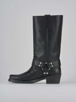 Best Stivali tacco 4cm pelle Donna Stivali Tacco Basso