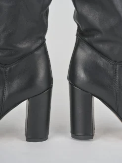 Outlet Stivali tacco 9cm pelle Donna Stivali Tacco Alto